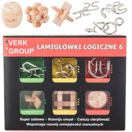 Logické hádanky kovové puzzle