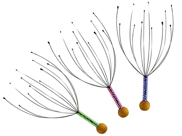 Ájurvédský relaxační ruční masážní přístroj na hlavu