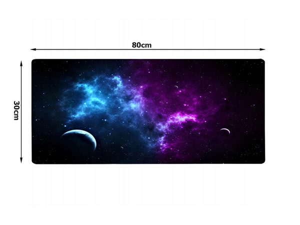 Herní podložka pod stůl xxl cosmos stars 80x30 thick