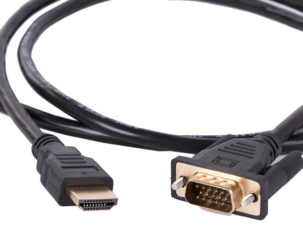 Kabel vga - hdmi 1,3 m zlaté full hd konektory d-sub kabel