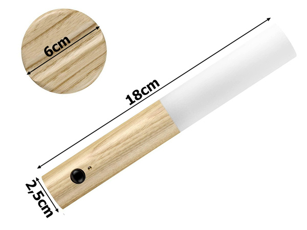 Led svítidlo teplé nástěnné svítidlo s detektorem pohybu nástěnný magnet