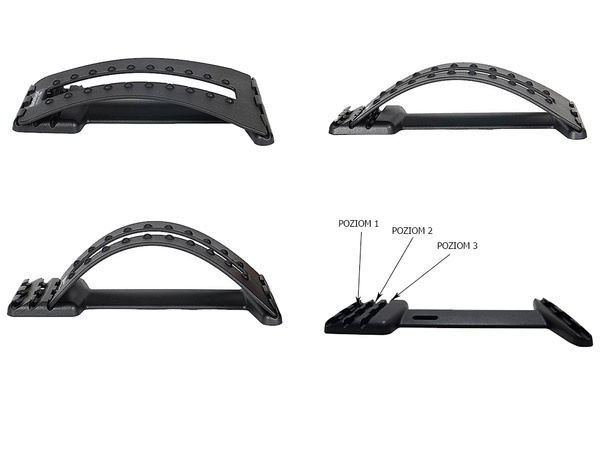 Masážní zařízení na protahování zad