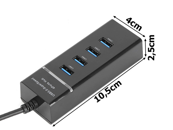 Rozbočovač usb 3.0 portů 4 portový rozbočovací adaptér adaptér