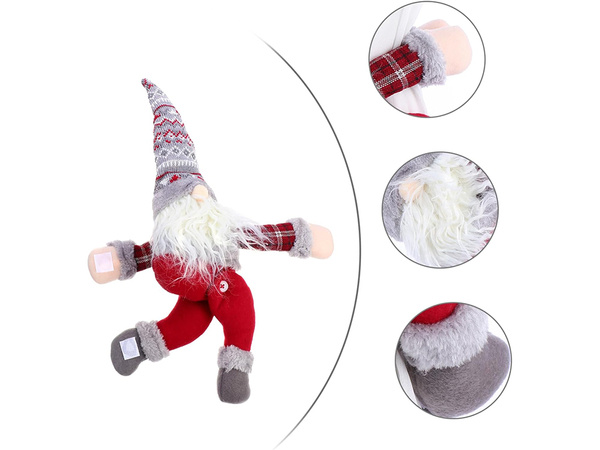 Santa gnome gnome přezka na suchý zip na zácloně