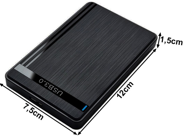 Skříň na disky hdd ssd adaptér 2,5'' usb 3.0 sata kabelové pouzdro