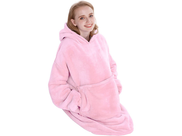 Teplá mikina oversize deka xxl 2v1 tlustý fleece