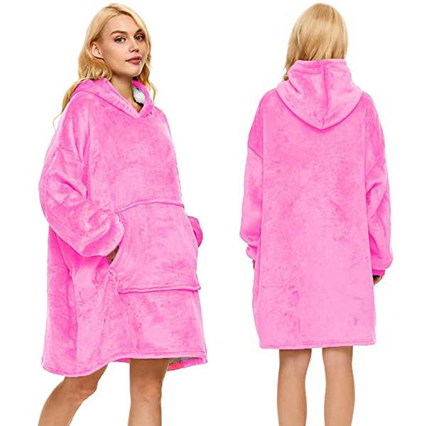 Teplá mikina oversize deka xxl 2v1 tlustý fleece