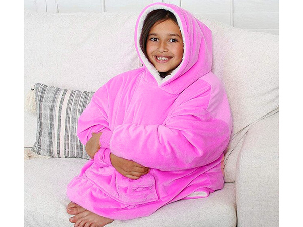 Teplá mikina oversize deka xxl 2v1 tlustý fleece