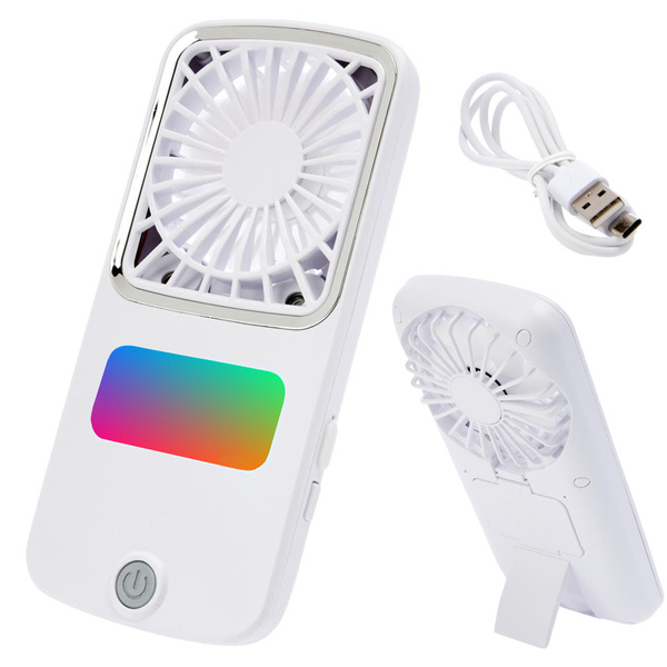 Ventilátor ventilátor mini ruční přenosný rgb baterie