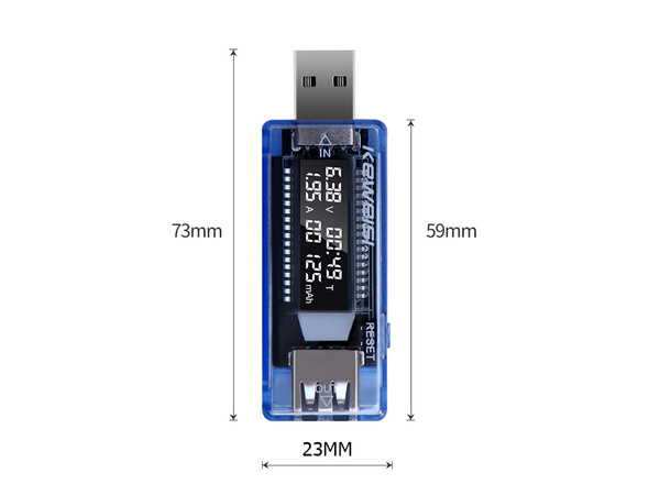 Voltmetr usb ampérmetr tester napětí