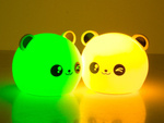 Dětské noční světlo panda rgb led dálkové ovládání usb