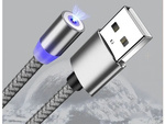 Magnetický nabíjecí kabel 3w1 micro typ-c usb lightning 1m