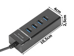 Rozbočovač usb 3.0 portů 4 portový rozbočovací adaptér adaptér