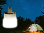 Solární turistické kempování lampa usb vedla