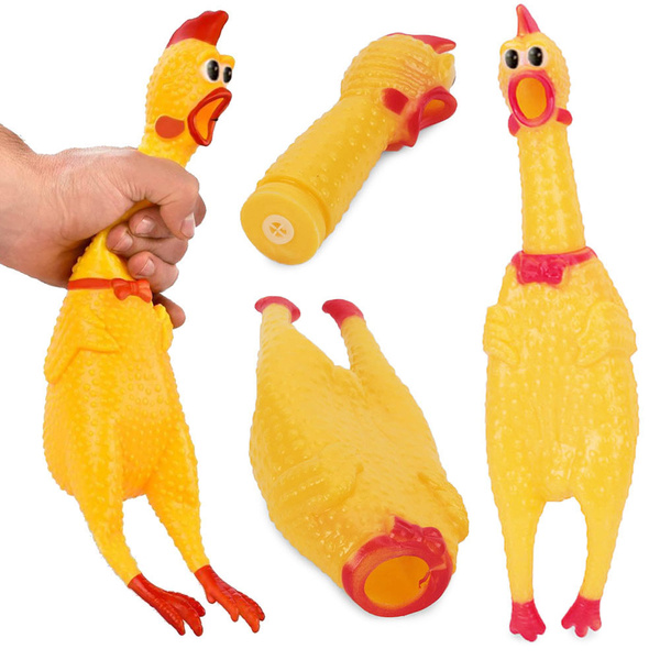 Squeaky dog toy chicken chew rubber 31cm CATEGORIES Pet accessories Toys verk.store