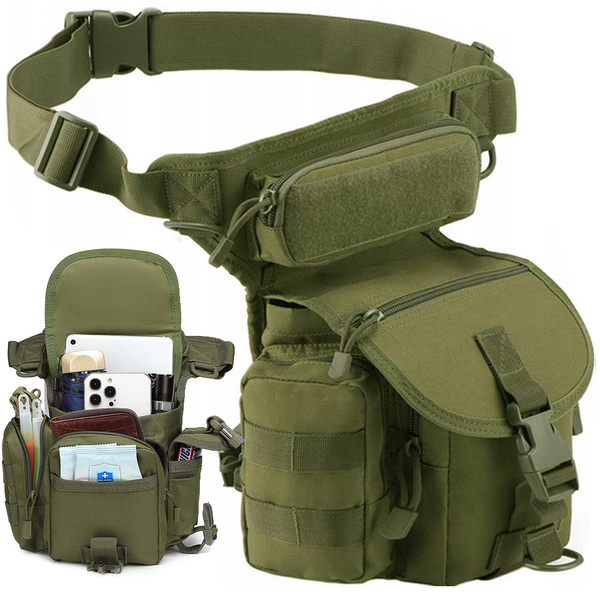Hip pouch leg bag military tactical capacious military kidney Green CATEGORIES Tourism Others verk.store