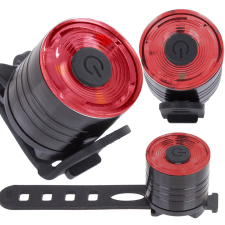 3 led rear bike light for backpack