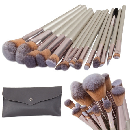 A set of professional brushes for makeup case