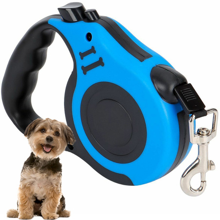 Automatic lanyard for dogs blocking powerful lightweight coil 5m 15kg