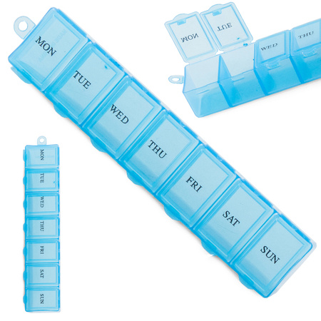 BLUE RECTANGULAR PILL CONTAINER (720) GAB_A