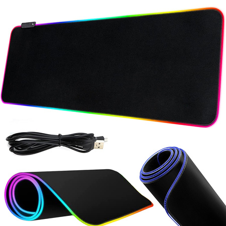 Backlit gaming mouse pad led xxl