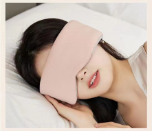 Blindfold sleeping mask comfortable sleep travel 2 sides warm cold