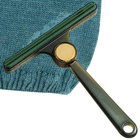 Brush roller for cleaning dog hair from rugs and carpets double sided