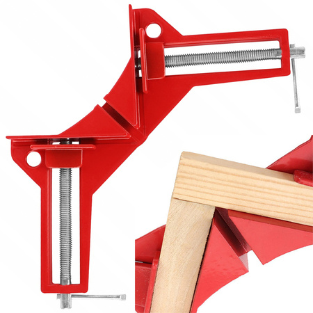 Carpenter's angle clamp corner bracket metal