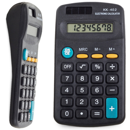 Classic pocket calculator 8 digits for school