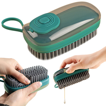 Cleaning brush with a liquid dispenser
