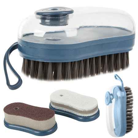 Cleaning brush with fluid dispenser