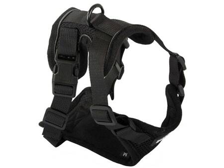 DOG HARNESS M PRESSURE-FREE BLACK (100) GAB_A