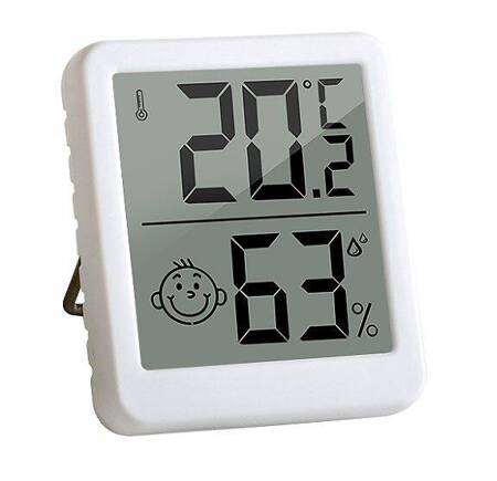 Digital thermometer mini weather station room hygrometer battery magnet