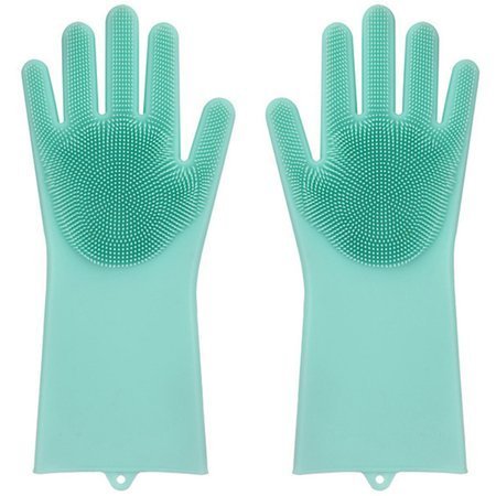 Dishwashing gloves silicone kitchen scrubber