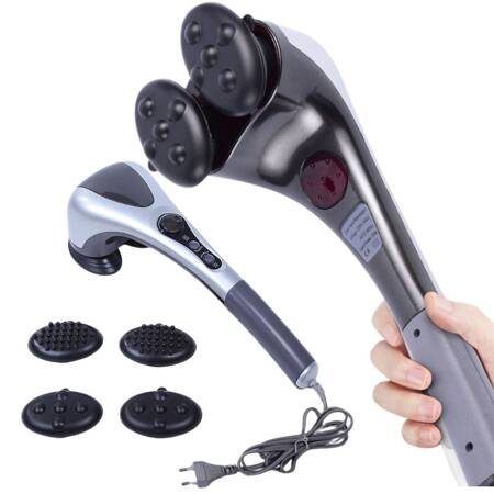 Double vibrating body massager warming slimming cellulite