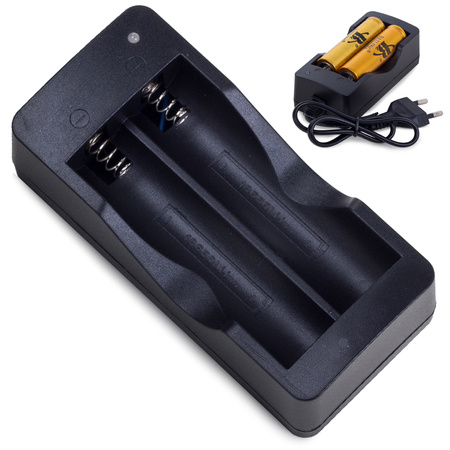 Dual 18650 battery charger