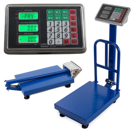 Electronic backrest 100kg lcd stock scale