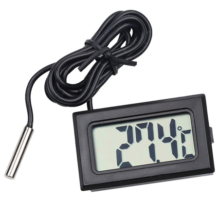 Electronic lcd thermometer with panel probe