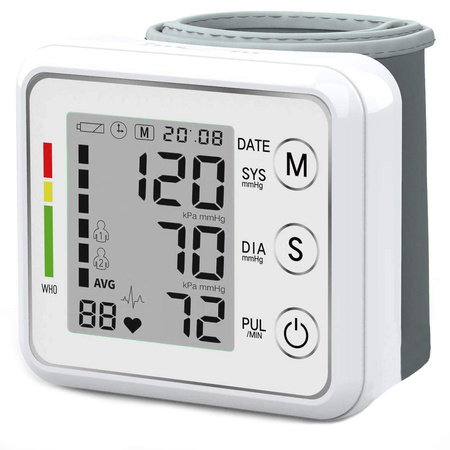 Electronic wrist blood pressure monitor lcd case