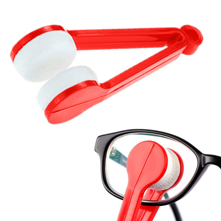 Eyeglasses cleaner key fob like a cloth micro