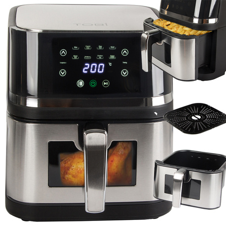 Fat-free air fryer large fryer for baking 2400w 10l