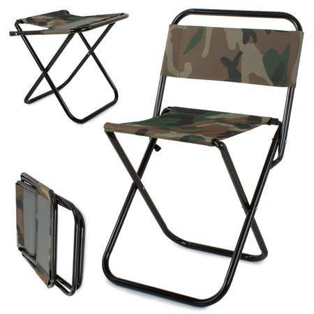 Folding camo fish travel fishing chair