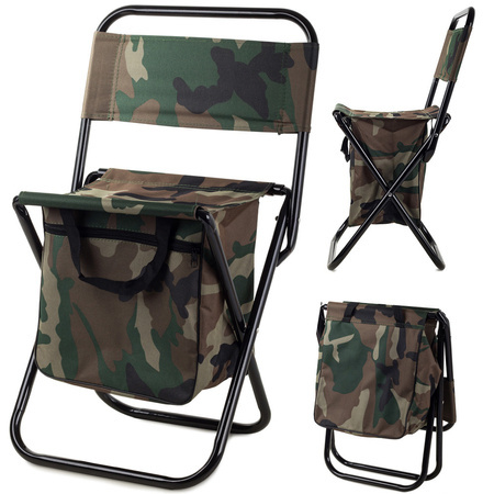 Folding tourist fishing chair camo bag
