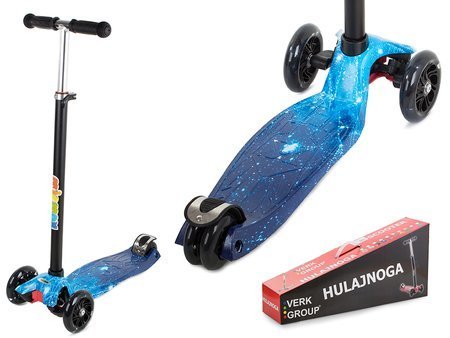 Four-Wheel Balance Scooter Led Graffiti Blue Wheels