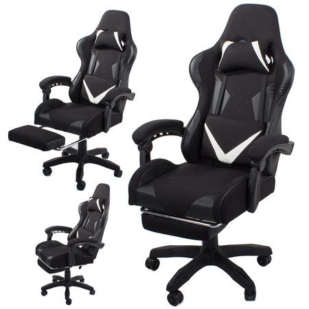 Gaming chair for rotary players bubble black