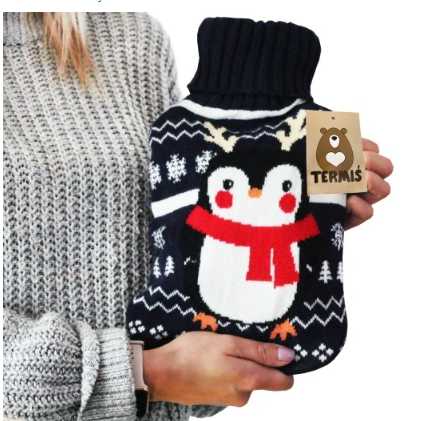 HOT WATER BOTTLE COVER PENGUIN (50)