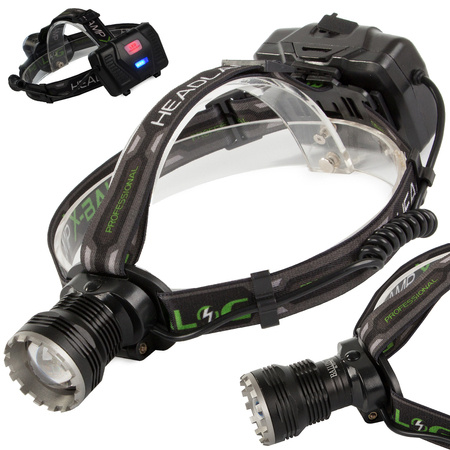 Lampe frontale Head Zoom CREE Led 3W (160 lumens) 3 modes