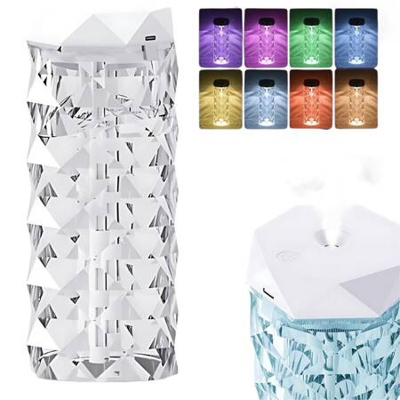 Humidifier air diffuser aromatherapy mist usb rgb crystal