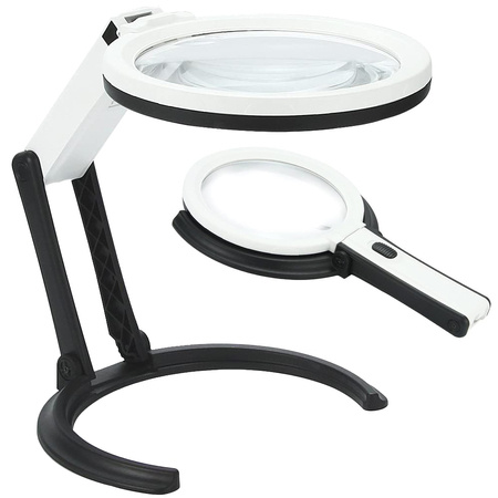 Illuminated magnifying glass magnifier 1.8x 138mm