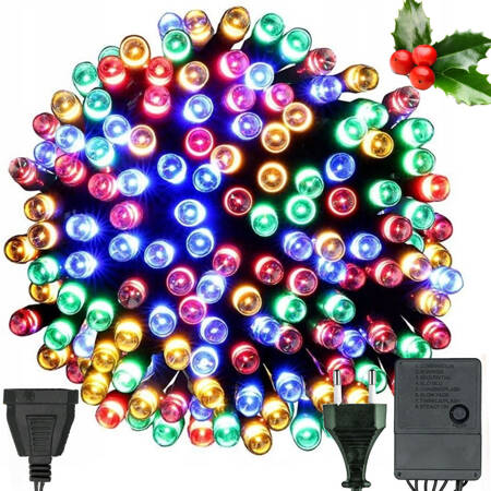 Interior christmas tree lights multicolour 300 led lighting 8 programmes